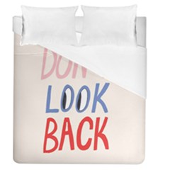 Don t Look Back Big Eye Pink Red Blue Sexy Duvet Cover (queen Size) by Mariart