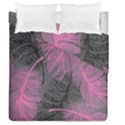 Feathers Quill Pink Grey Duvet Cover Double Side (Queen Size) View2