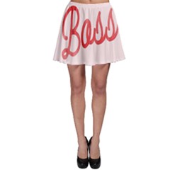 Girl Boss Pink Red Blue Sexy Skater Skirt