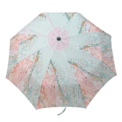 Geode Crystal Pink Blue Folding Umbrellas by Mariart