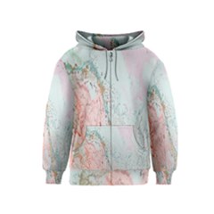 Geode Crystal Pink Blue Kids  Zipper Hoodie by Mariart