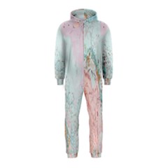 Geode Crystal Pink Blue Hooded Jumpsuit (kids) by Mariart