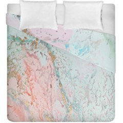 Geode Crystal Pink Blue Duvet Cover Double Side (king Size)