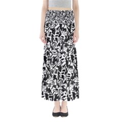 Deskjet Ink Splatter Black Spot Maxi Skirts by Mariart