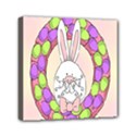 Make An Easter Egg Wreath Rabbit Face Cute Pink White Mini Canvas 6  x 6  View1