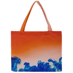 Simulate Weather Fronts Smoke Blue Orange Mini Tote Bag by Mariart