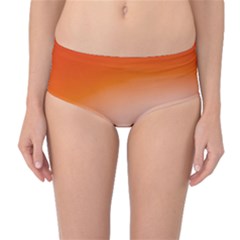 Simulate Weather Fronts Smoke Blue Orange Mid-waist Bikini Bottoms by Mariart