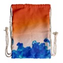 Simulate Weather Fronts Smoke Blue Orange Drawstring Bag (Large) View1