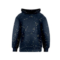 Star Zodiak Space Circle Sky Line Light Blue Yellow Kids  Pullover Hoodie by Mariart