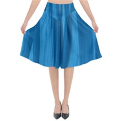 Abstraction Flared Midi Skirt