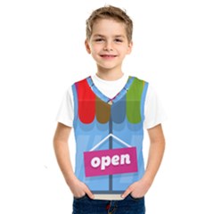 Store Open Color Rainbow Glass Orange Red Blue Brown Green Pink Kids  Sportswear by Mariart