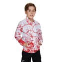 Love Heart Butterfly Pink Leaf Flower Wind Breaker (Kids) View1