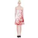 Love Heart Butterfly Pink Leaf Flower Spaghetti Strap Velvet Dress View2