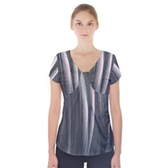 Abstraction Short Sleeve Front Detail Top by Valentinaart