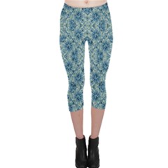 Modern Baroque Pattern Capri Leggings  by dflcprintsclothing