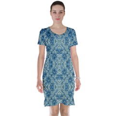 Modern Baroque Pattern Short Sleeve Nightdress