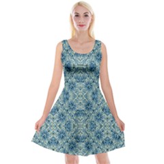 Modern Baroque Pattern Reversible Velvet Sleeveless Dress