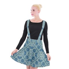 Modern Baroque Pattern Suspender Skater Skirt by dflcprintsclothing