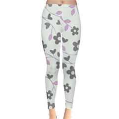 Floral Pattern Leggings  by Valentinaart