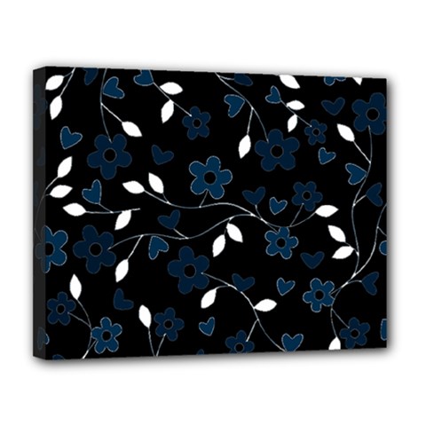 Floral pattern Canvas 14  x 11 