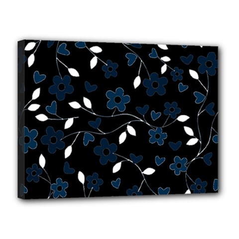 Floral pattern Canvas 16  x 12 