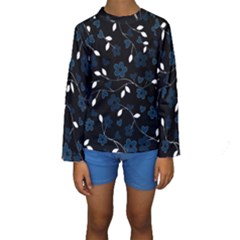 Floral pattern Kids  Long Sleeve Swimwear