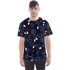 Floral pattern Men s Sport Mesh Tee