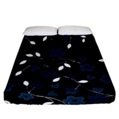 Floral pattern Fitted Sheet (California King Size)