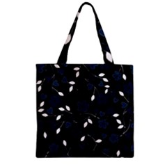 Floral pattern Zipper Grocery Tote Bag