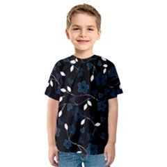 Floral pattern Kids  Sport Mesh Tee