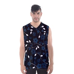 Floral pattern Men s Basketball Tank Top