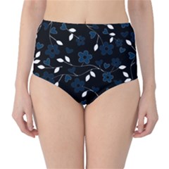 Floral pattern High-Waist Bikini Bottoms