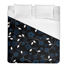 Floral Pattern Duvet Cover (full/ Double Size) by Valentinaart