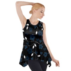 Floral pattern Side Drop Tank Tunic