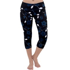 Floral pattern Capri Yoga Leggings