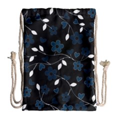 Floral pattern Drawstring Bag (Large)