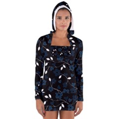 Floral pattern Women s Long Sleeve Hooded T-shirt