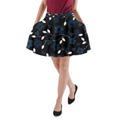 Floral pattern A-Line Pocket Skirt