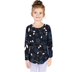 Floral pattern Kids  Long Sleeve Tee