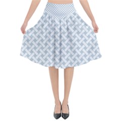 Pattern Flared Midi Skirt