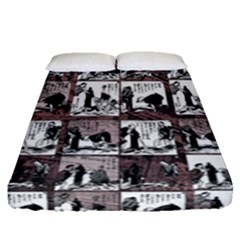 Comic Book  Fitted Sheet (queen Size) by Valentinaart