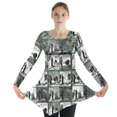 Comic Book  Long Sleeve Tunic  by Valentinaart