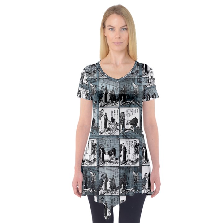 Comic book  Short Sleeve Tunic 