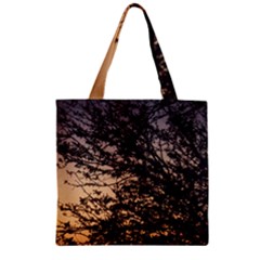 Arizona Sunset Zipper Grocery Tote Bag by JellyMooseBear