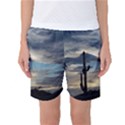 Cactus Sunset Women s Basketball Shorts View1