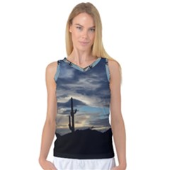 Cactus Sunset Women s Basketball Tank Top by JellyMooseBear