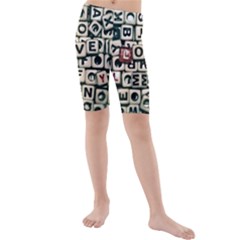 Love Kids  Mid Length Swim Shorts