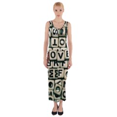 Love Fitted Maxi Dress by JellyMooseBear