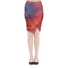 Arizona Sky Midi Wrap Pencil Skirt by JellyMooseBear