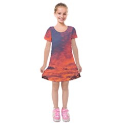 Arizona Sky Kids  Short Sleeve Velvet Dress